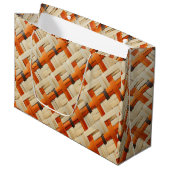 Tribal Weave Artistry Moja Gift Bag Groot Cadeauzakje (Voorkant Gekanteld)