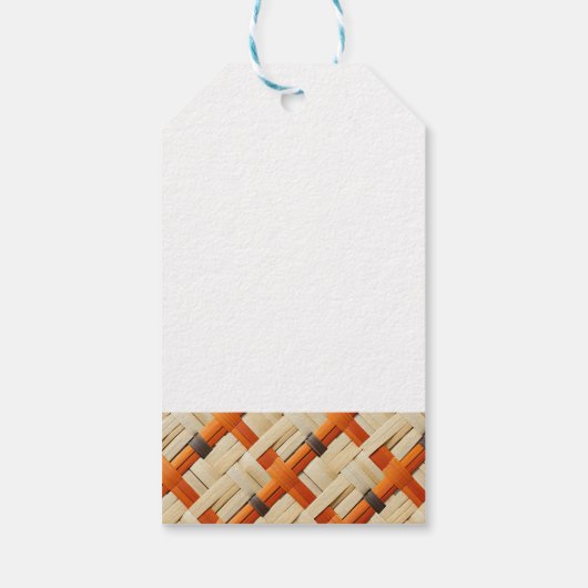 Tribal Weave Artistry Moja Gift Bag Small Cadeaulabel (Achterkant)