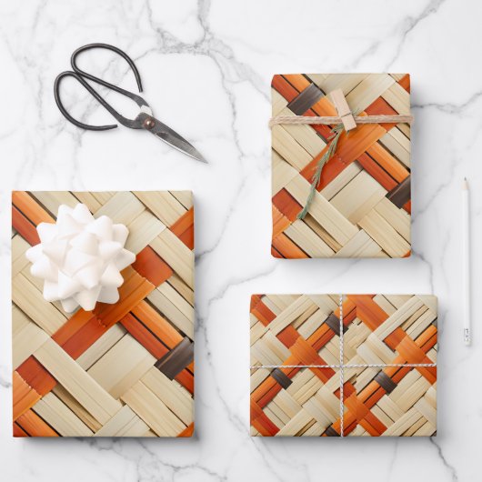 Tribal Weave Artistry Moja Gift Bag Small Inpakpapier Vel (Voorkant)