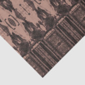 Tribal Western Bruin Beige Art Pattern Bull Skull Tissuepapier (Detail)