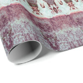 Tribal Western Patroon Blauwgroen Bull Koe Skull L Cadeaupapier (Rol Hoek)