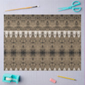 Tribal Western Pattern Sepia Bull Koe Schedel Tissuepapier (Craft)