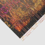 Tribal Western Rust Bruin Paarse Textuur Patroon Tissuepapier (Detail)