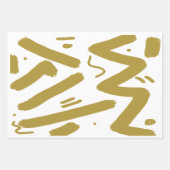 Tribal White en Gold Inpakpapier Vel (Voorkant 3)
