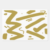 Tribal White en Gold Inpakpapier Vel (Voorkant)