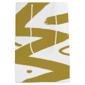 Tribal White en Gold Medium Cadeauzakje (Achterkant)