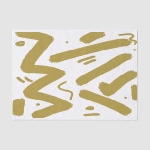 Tribal White en Gold Tissuepapier