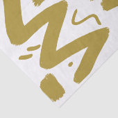 Tribal White en Gold Tissuepapier (Detail)