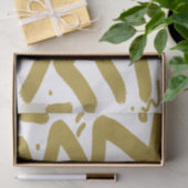 Tribal White en Gold Tissuepapier (Geschenk)