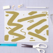 Tribal White en Gold Tissuepapier (Craft)
