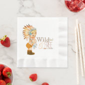 Tribal Wild en Free Boy Baby shower Servet (Insitu)