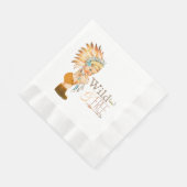 Tribal Wild en Free Boy Baby shower Servet (Hoek)