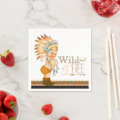 Tribal Wild en Free Boy Baby shower Servetten (Insitu)