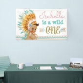 Tribal Wild One Birthday Banner 1e verjaardag (Beurs)