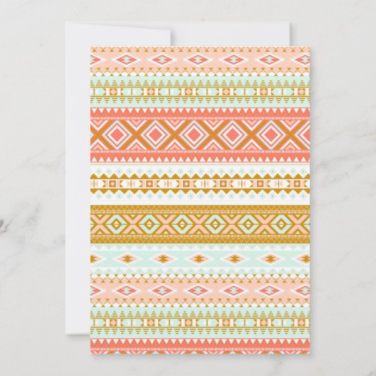 Tribal Wild One First Birthday Uitnodiging (Achterkant)