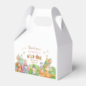 Tribal Wild One Safari Woodland Verjaardag Bedankdoosjes (Achterkant)