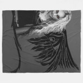 Tribal Wings Fallen Angel Red Fleece Deken (Voorkant (Horizontaal))