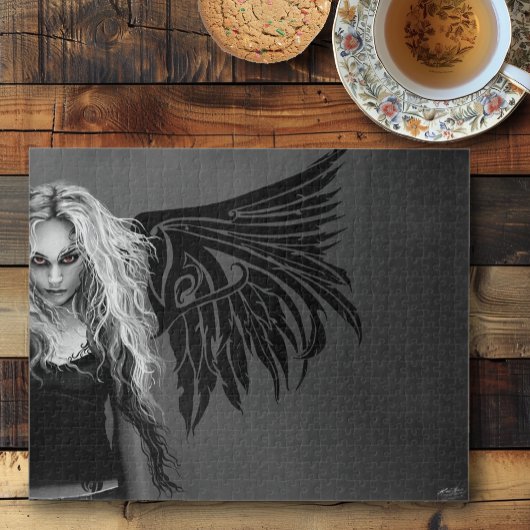 Tribal Wings Fallen Angel Red Legpuzzel
