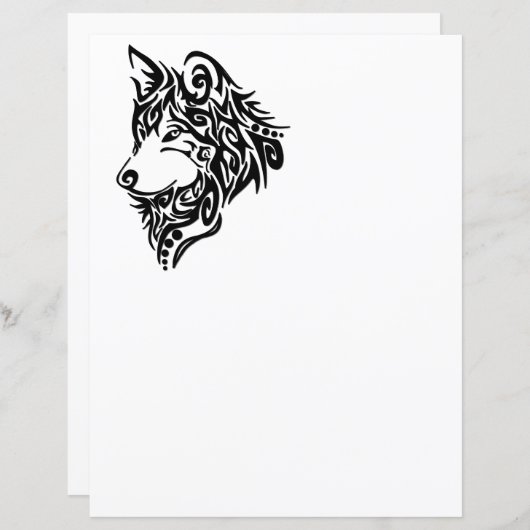 Tribal Wolf (Voorkant / Achterkant)