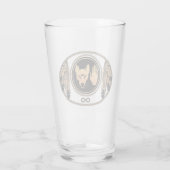 Tribal Wolf Art Glasses Metis Flag Drinkware Glas (Achterkant)