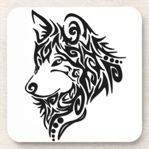 Tribal Wolf Bier Onderzetter