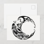 Tribal Wolf Briefkaart (Voorkant / Achterkant)