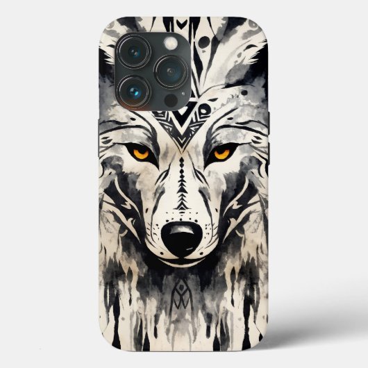 Tribal Wolf Case-Mate iPhone Case (Achterkant)