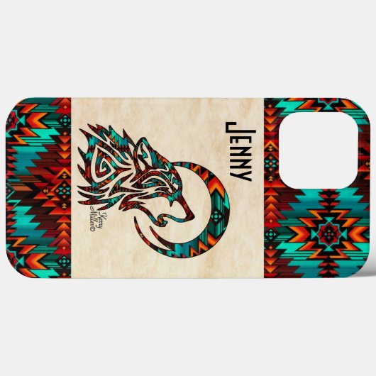 Tribal Wolf Case-Mate iPhone Case (Achterkant (horizontaal))