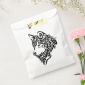 Tribal Wolf dank u Bedankzakje (Gezegeld)