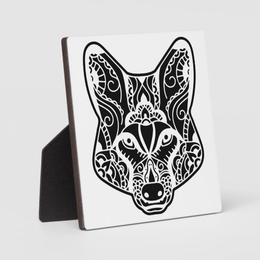 Tribal WOLF Fotoplaat (Voorkant)