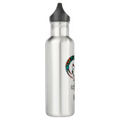 Tribal Wolf Howling Stainless Steel Water Bottle Waterfles (Links)