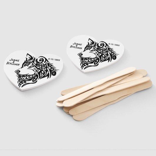 Tribal Wolf Names Handwaaier (Niet-gemonteerd)