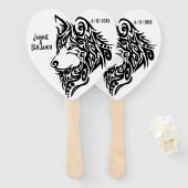 Tribal Wolf Names Handwaaier (Voorkant en achterkant)