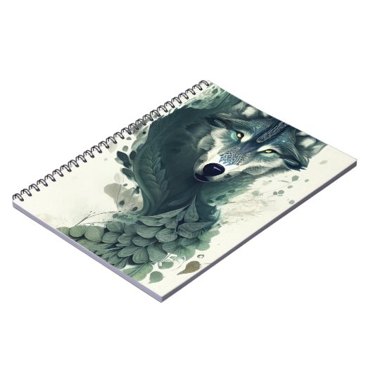 Tribal Wolf Notitieboek (Linkerzijde)