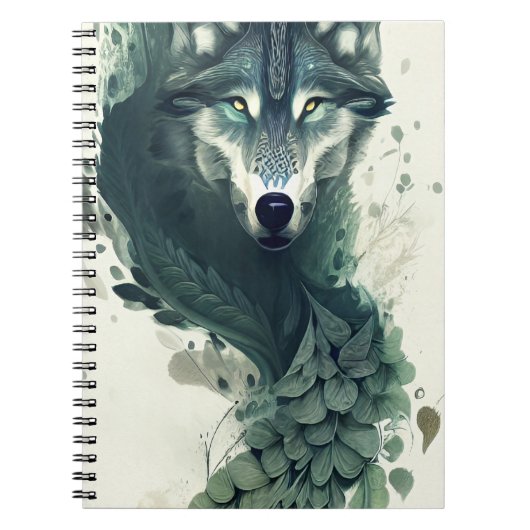 Tribal Wolf Notitieboek (Voorkant)