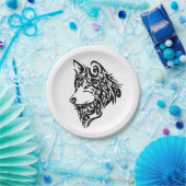 Tribal Wolf Papieren Bordje (Feest)