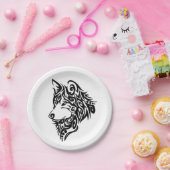Tribal Wolf Papieren Bordje (Feest)