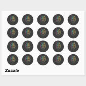 Tribal Wolf Patch - "Verzorg dat beest" Ronde Sticker (Vel)