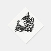 Tribal Wolf Servet (Hoek)