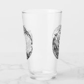 Tribal Wolf - Shaded Glas (Links)