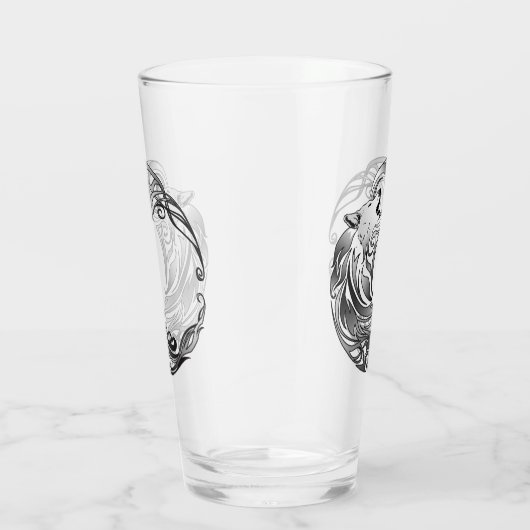 Tribal Wolf - Shaded Glas (Rechts)