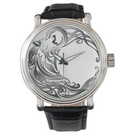 Tribal Wolf - Shaded Horloge