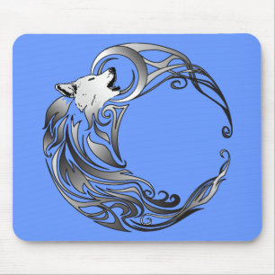 Tribal Wolf - Shaded Muismat