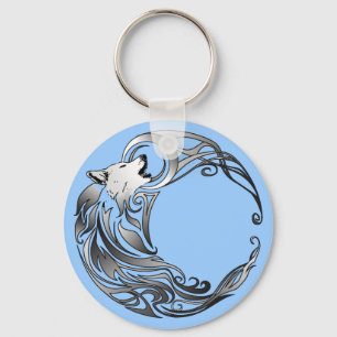 Tribal Wolf - Shaded Sleutelhanger