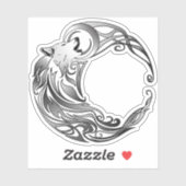 Tribal Wolf - Shaded Sticker (Vel)