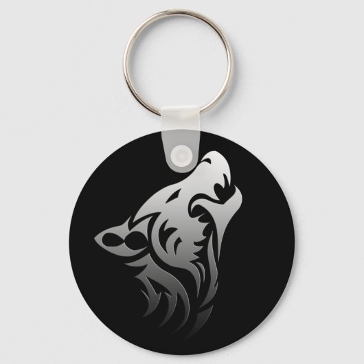 Tribal Wolf Sleutelhanger (Voorkant)