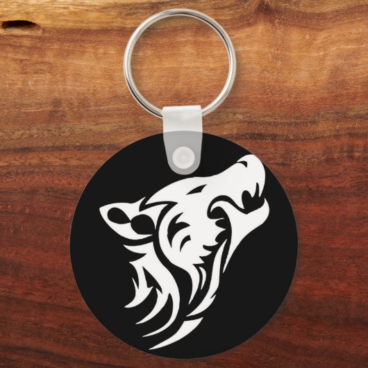 Tribal Wolf Sleutelhanger (Voorkant)