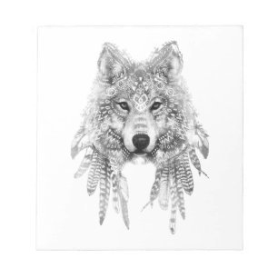 Tribal Wolf Spirit Notitieblok