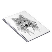 Tribal Wolf Spirit Notitieboek (Rechterzijde)