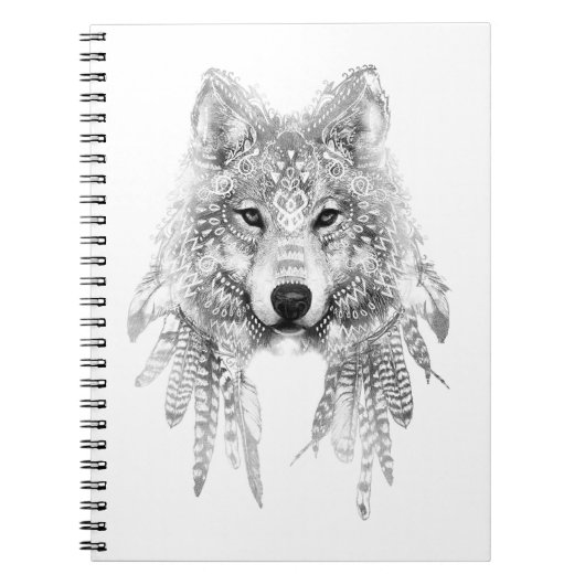 Tribal Wolf Spirit Notitieboek (Voorkant)